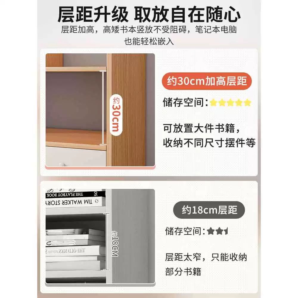 책장 위 탁상용 작은 미니 선반 수납 깔끔한 서랍 책꽂이 포도어 메인이미지모델 A - 상세 이미지 3