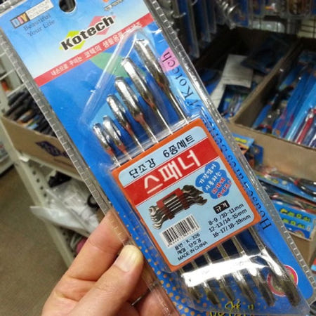 님아 스패너 6종세트 몽키 펜치 K326 렌치