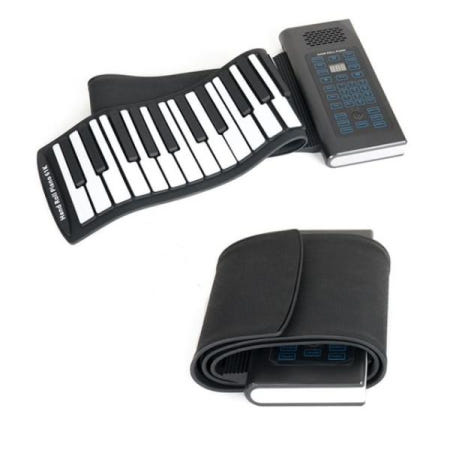 무선 접이식 롤업 휴대용 키보드 61키 건반 피아노 디지털 전자 연습용 롤키보드