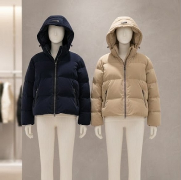 볼빅 여성 겨울 일상 필드룩 슬림핏 골프웨어 숏다운 패딩 점퍼 - 상품 이미지