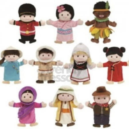 트렌디프레소협력사 데이슬롯 손인형 세계여러나라 10종 기타인형 세계여러나라10종 매직캐슬