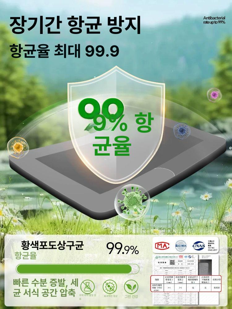 소프트 규조토 욕실 두꺼운 미끄럼방지 빠른건조 현관 화장실 매트 스모크그레이 정사각형 60x40cm 4mm 경제형 - 상세 이미지 2