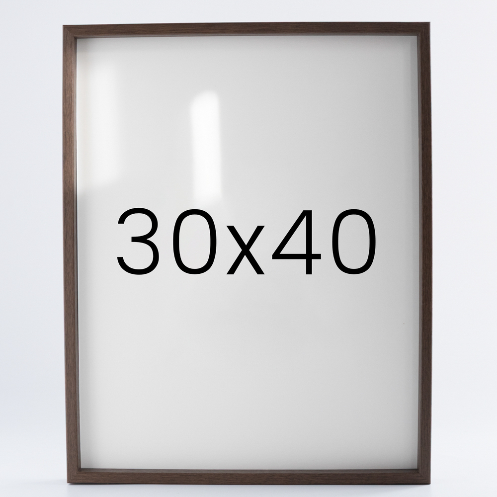 9mm우드심플 원목액자 웨딩 전시회 맞춤 프레임 틀 30x40 300x400mm, 월넛 - 메인 이미지