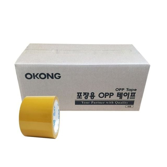 오공 OPP 75mmx40M 1BOX-30개입 미색 - 상품 이미지