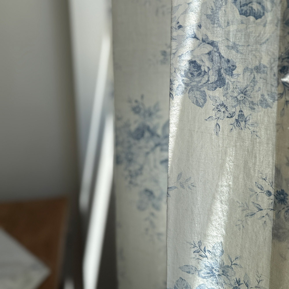 바이아미 다이애나 빈티지 꽃무늬 린넨 커튼 맞춤제작