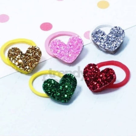 [트렌디프레소협력사]데이슬롯 펫 문펫 미니하트고무줄 패션용품 주얼리 건강