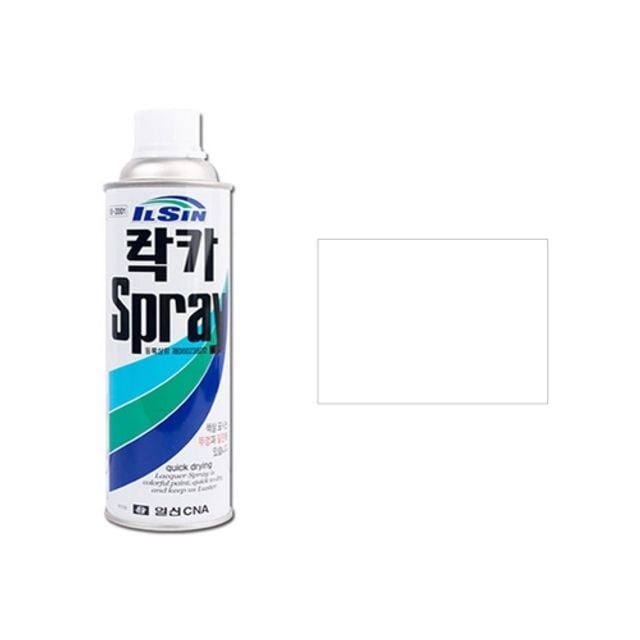 (일신) 스프레이락카 420ml 백색(316) 갑(10개입) - 메인 이미지