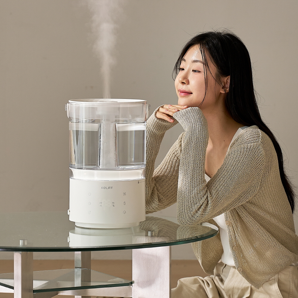 케리프 이지핸들 PRO 가열복합식 UV살균 자동건조 5L 잠금 가습기 KLH-5000UV
