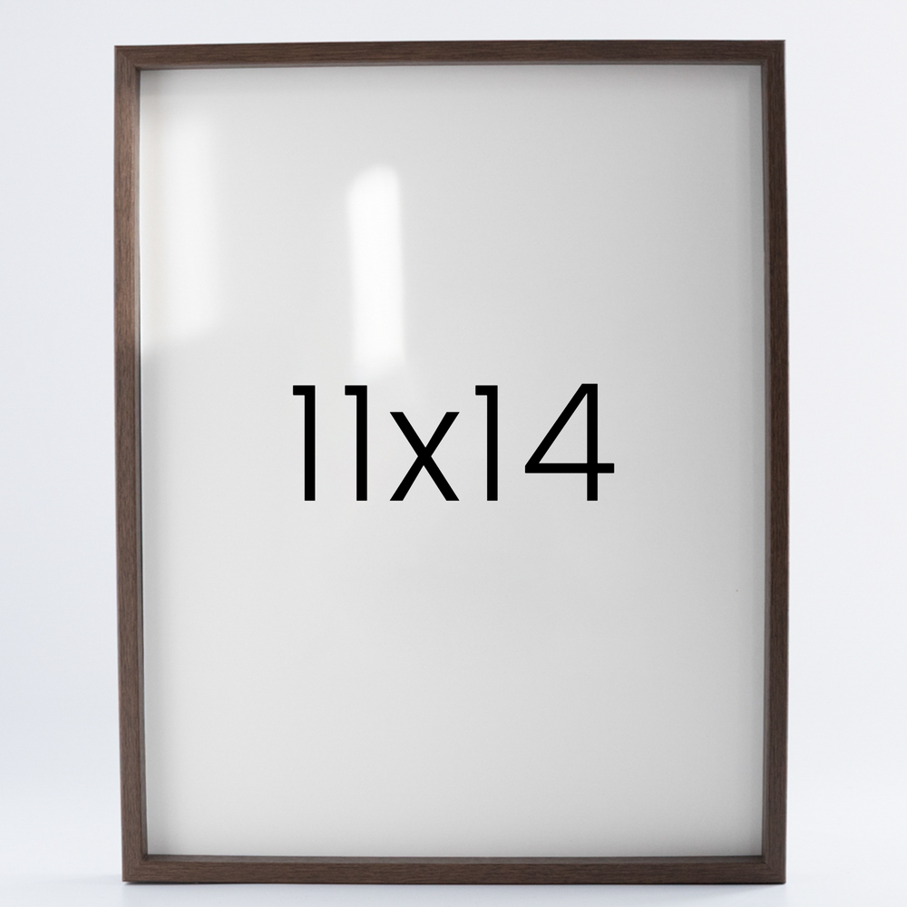 9mm우드심플 원목액자 웨딩 전시회 맞춤 프레임 틀 11x14 279x355mm, 월넛 - 메인 이미지