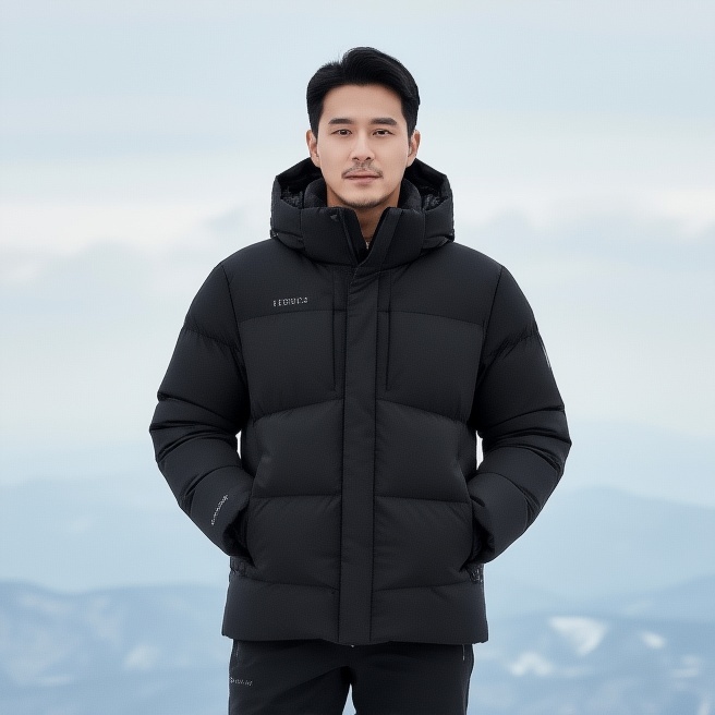 밀레아웃도어 남성 겨울 콜드제로 뱔열안감 구스다운 패딩점퍼 - 메인 이미지