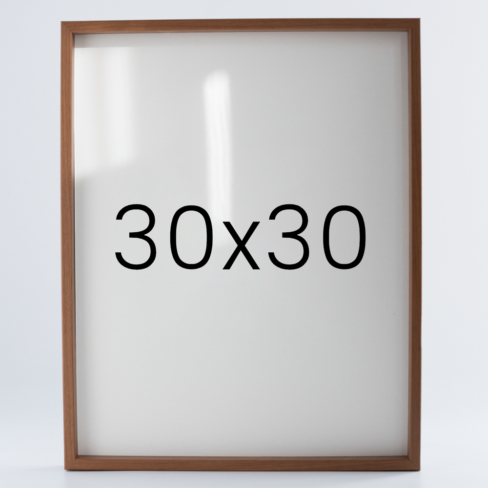 9mm우드심플 원목액자 웨딩 전시회 맞춤 프레임 틀 30x30 300x300mm, 연밤 - 메인 이미지