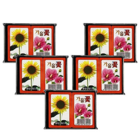 [별별샵협력사]님아 가을꽃 화투 5개 고스톱게임 고스톱 고스돕 어른게임 그림카드