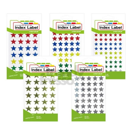 [트렌디프레소협력사]데이슬롯 홀로그램 별스티커 컬러 12매 X5개 (택1) 서비스스티커