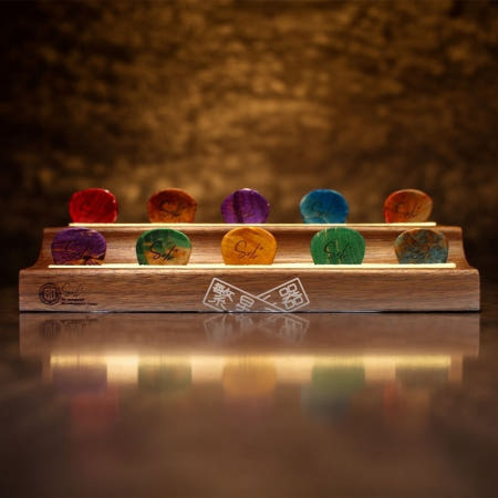 기타 피크 보관함 피크케이스 원목 베이스 통기타