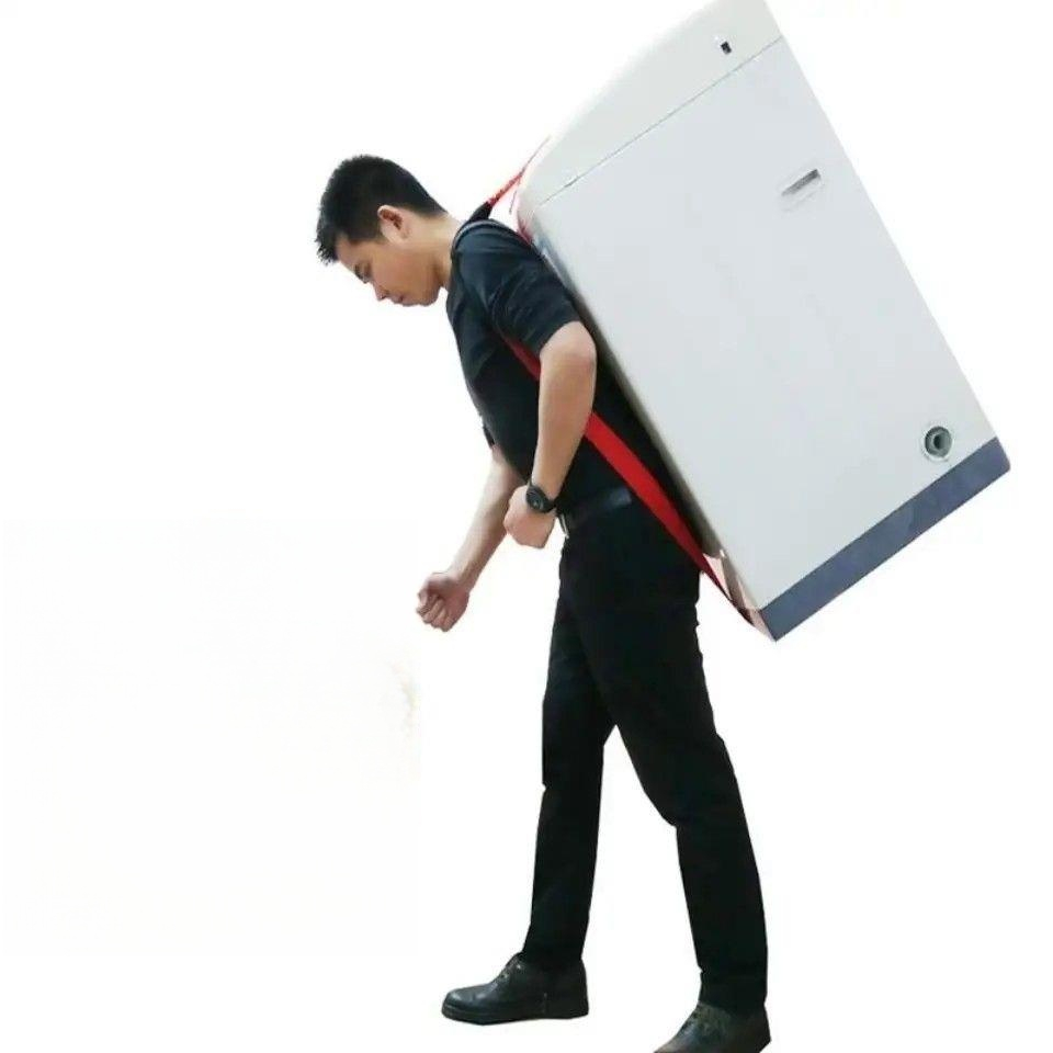 등짐 벨트 이사 가구 운반 화물 옮기기 이동도구 로프 블랙 표준 - 상품 이미지
