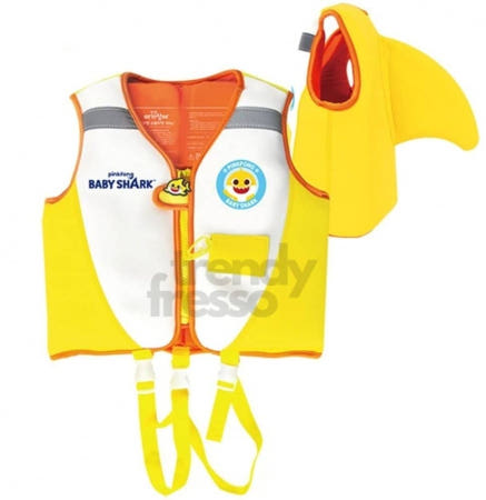 [트렌디프레소협력사]데이슬롯 핑크퐁 아기상어 구명조끼 20kg 여아구명조끼