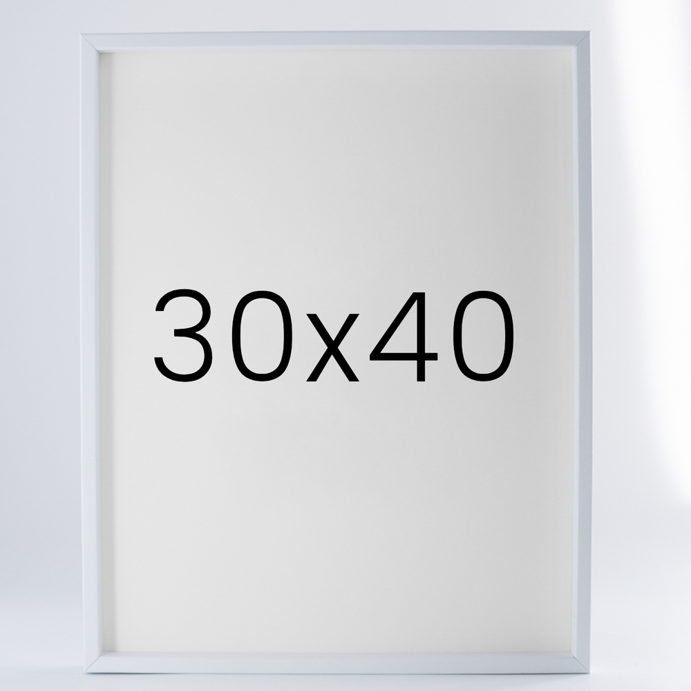 9mm우드심플 원목액자 웨딩 전시회 맞춤 프레임 틀 30x40 300x400mm, 화이트 - 메인 이미지