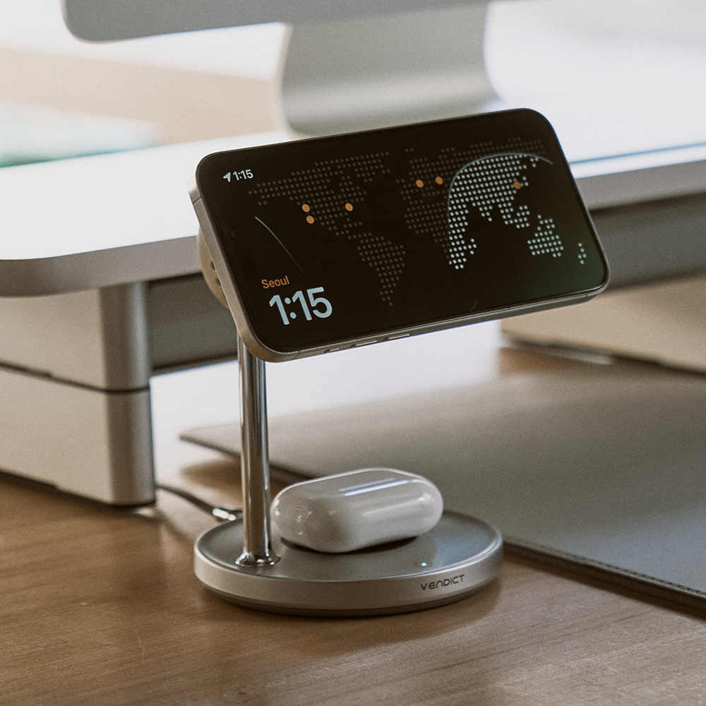 벤딕트 맥세이프 무선 충전기 Qi2 25W 초고속 멀티 3IN1 애플 삼성 에어로스테이션