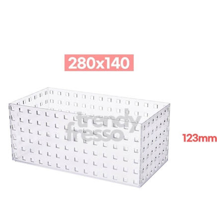 [트렌디프레소협력사]데이슬롯 반투명 사각수납함 123mm 다용도 정리함 보관함 수납케이스 욕실정리함