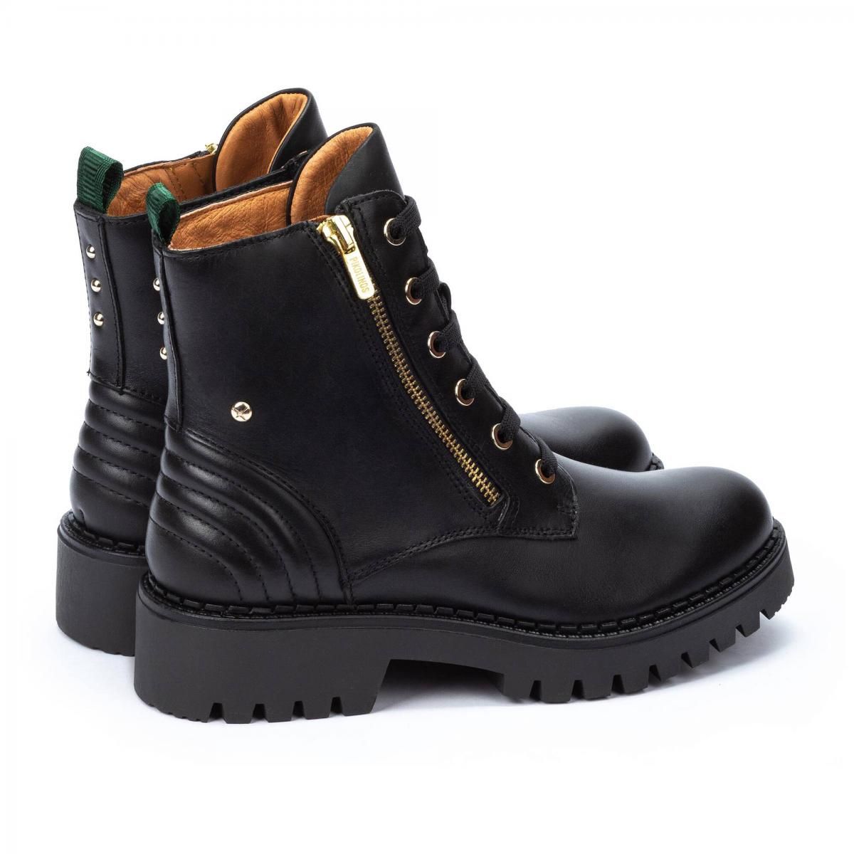 피콜리노스 스터드 레더 앵클 워커 부츠 AVILES W6P-8560 BLACK - 상세 이미지 4