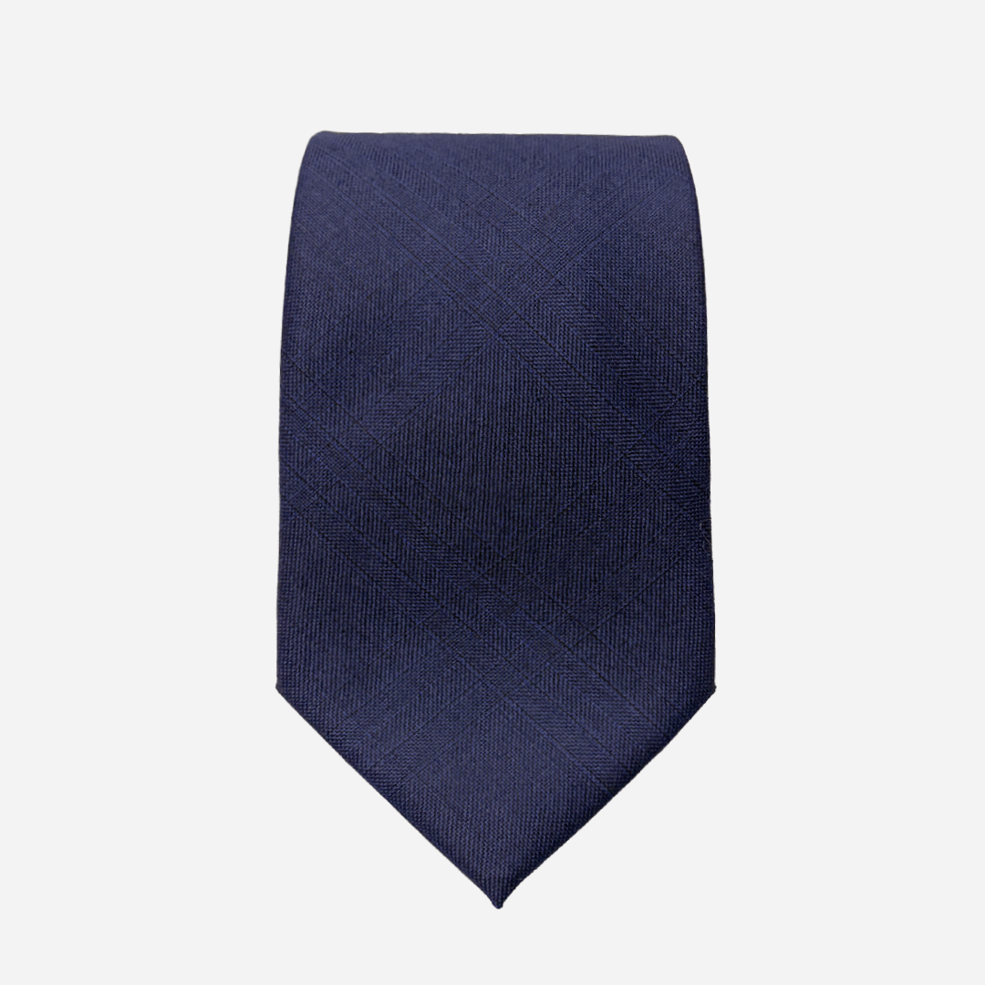 [해리슨테일러] 영국 SCABAL 스카발 핸드메이드 제작 넥타이 (blue navy hidden windowpane check) - 상세 이미지 2