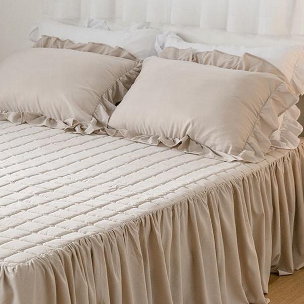 피치스킨 누빔 매트리스 커버 누빔 침대 커버 패드