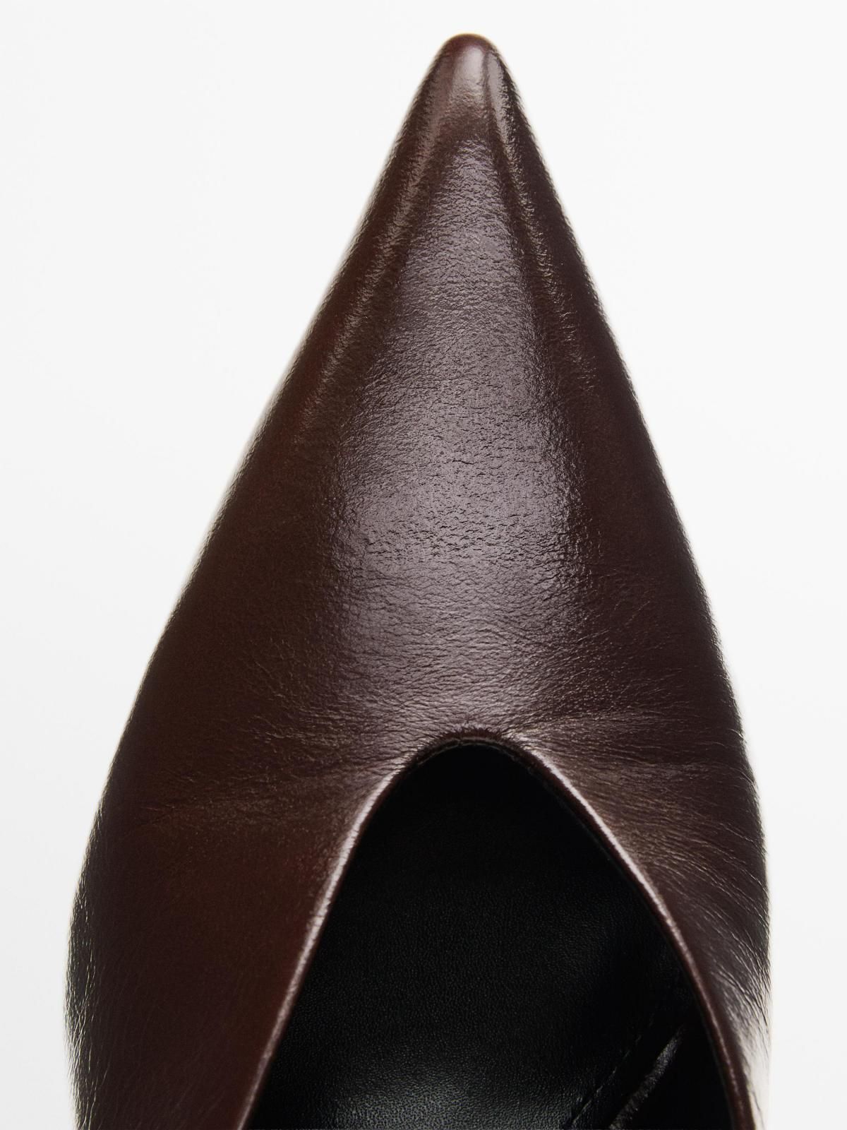 마시모두띠 프리미엄 소가죽 슬링백 슈즈 6cm 1404/750 BURGUNDY - 상세 이미지 3