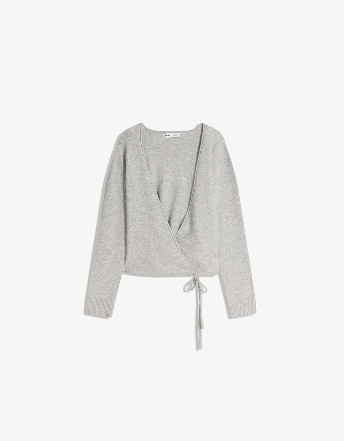 버쉬카 그레이 발레리나 랩 카디건 0010/376 GREY - 상세 이미지 3