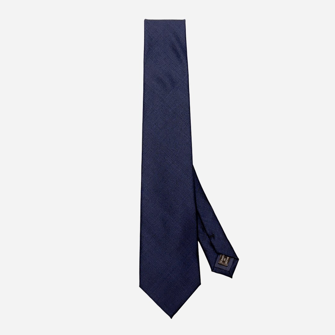 [해리슨테일러] 영국 SCABAL 스카발 핸드메이드 제작 넥타이 (blue navy hidden windowpane check) - 상세 이미지 4