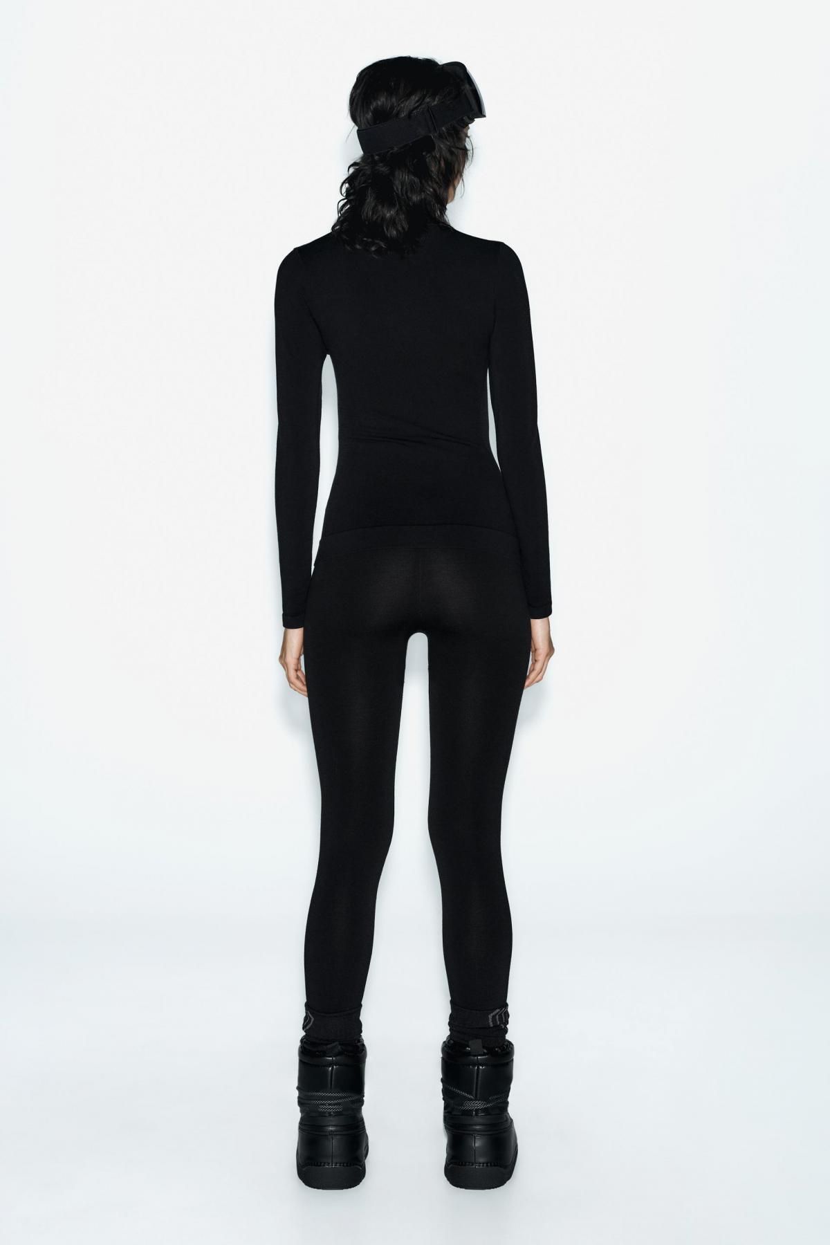 자라 테크니컬 웨이스트 기모 THERMOLITE 레깅스 4388/021 BLACK - 상세 이미지 3