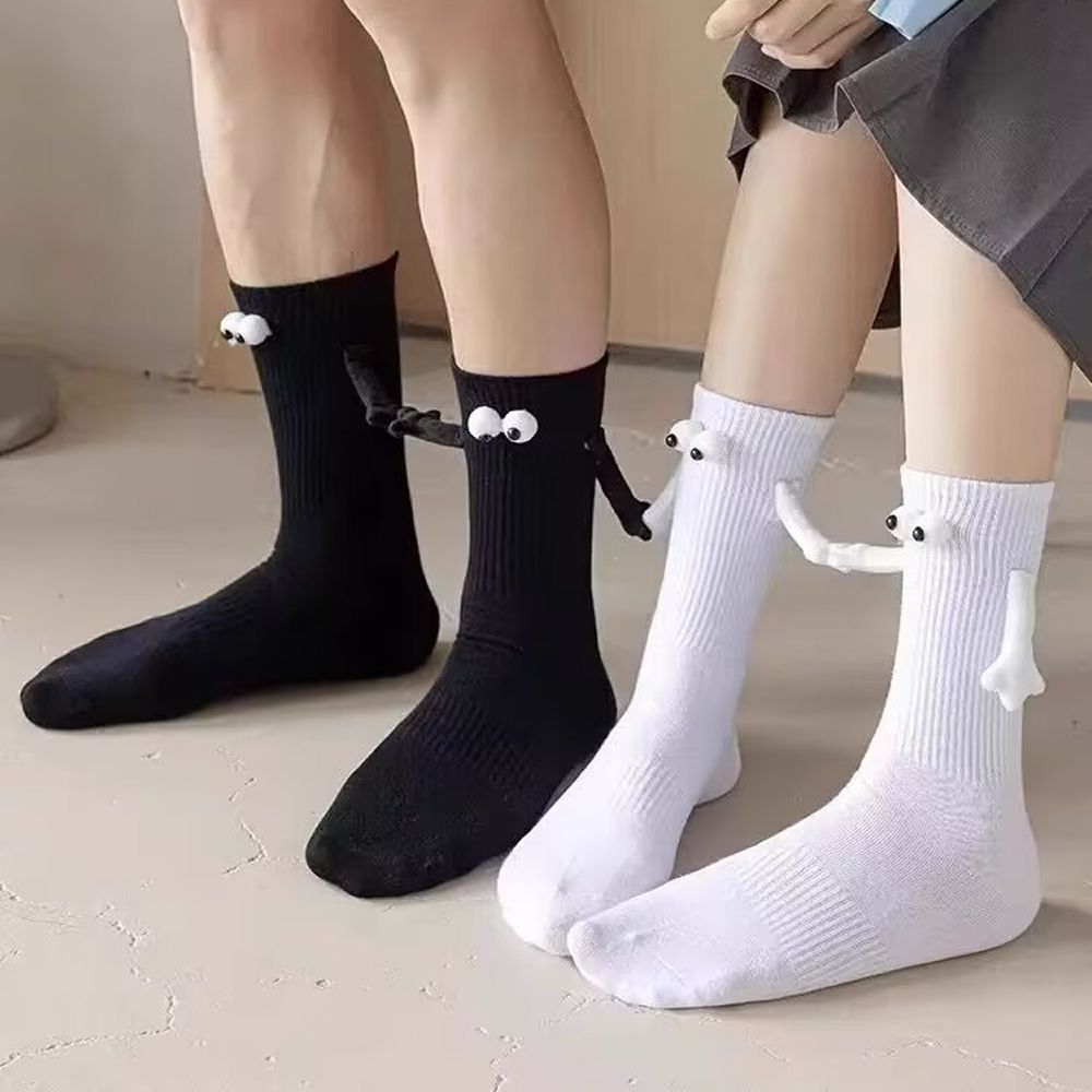 손잡는 양말 자석 마그네틱 수면 친구 커플 웃긴 선물 크리스마스 귀여운 캐릭터 - 상품 이미지