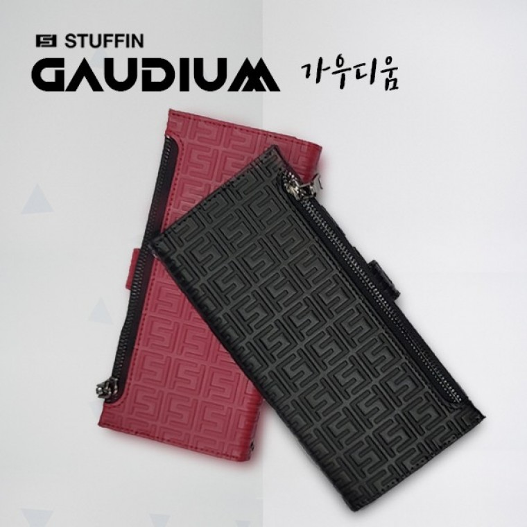 스터핀 가우디움 지퍼 다이어리 갤럭시A9프로 G887 - 상품 이미지