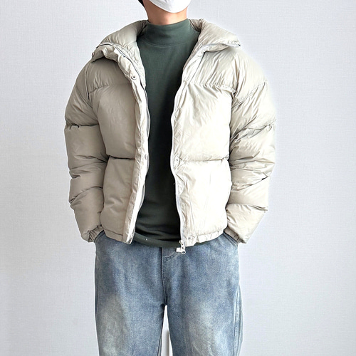 푸퍼패딩 남자웰론숏점퍼 마이크로화이버자켓 - 상세 이미지 5