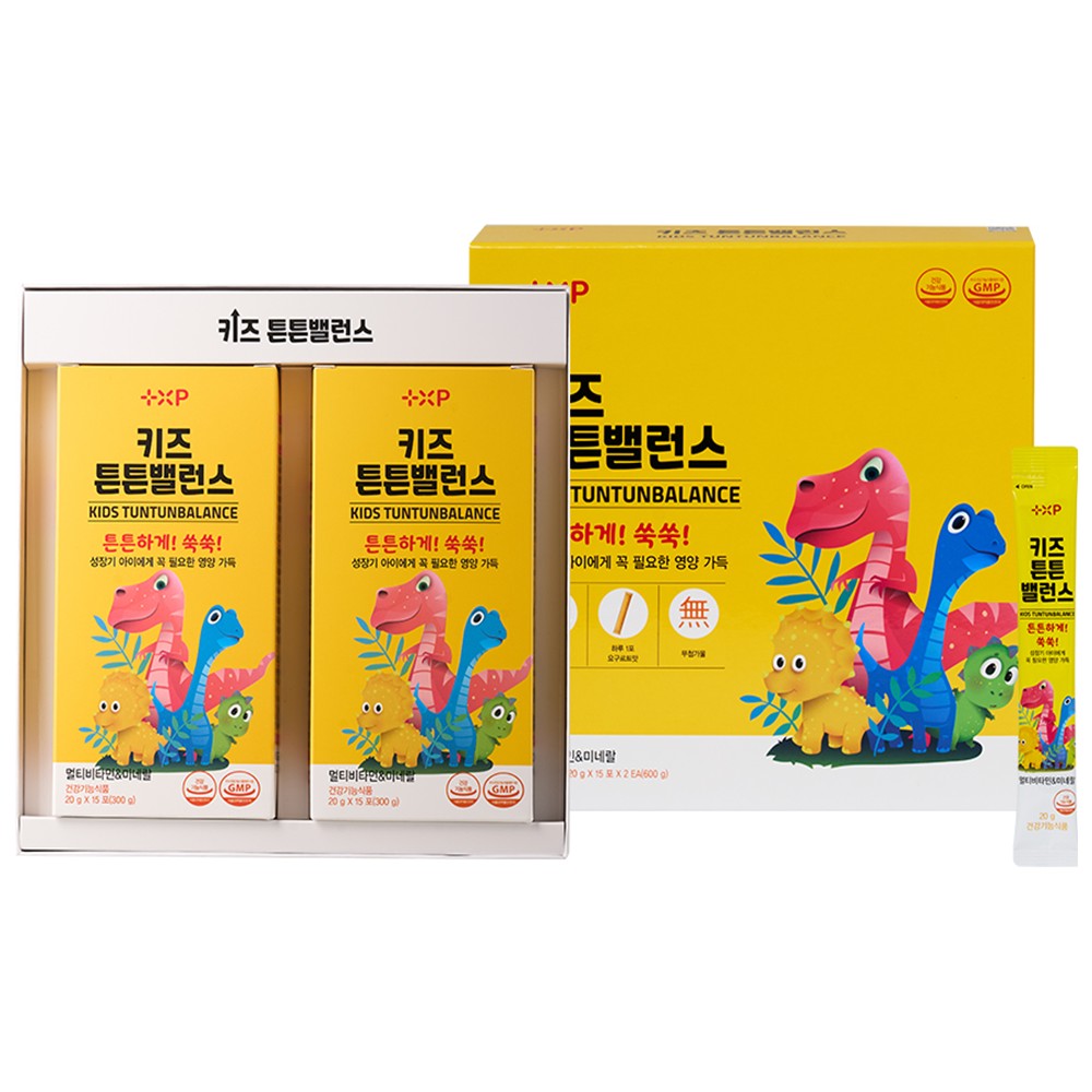 키즈 튼튼 어린이 밸런스 액상 종합 멀티 비타민 아이 유아 미네랄 영양제 30포, 2개 - 상세 이미지 3