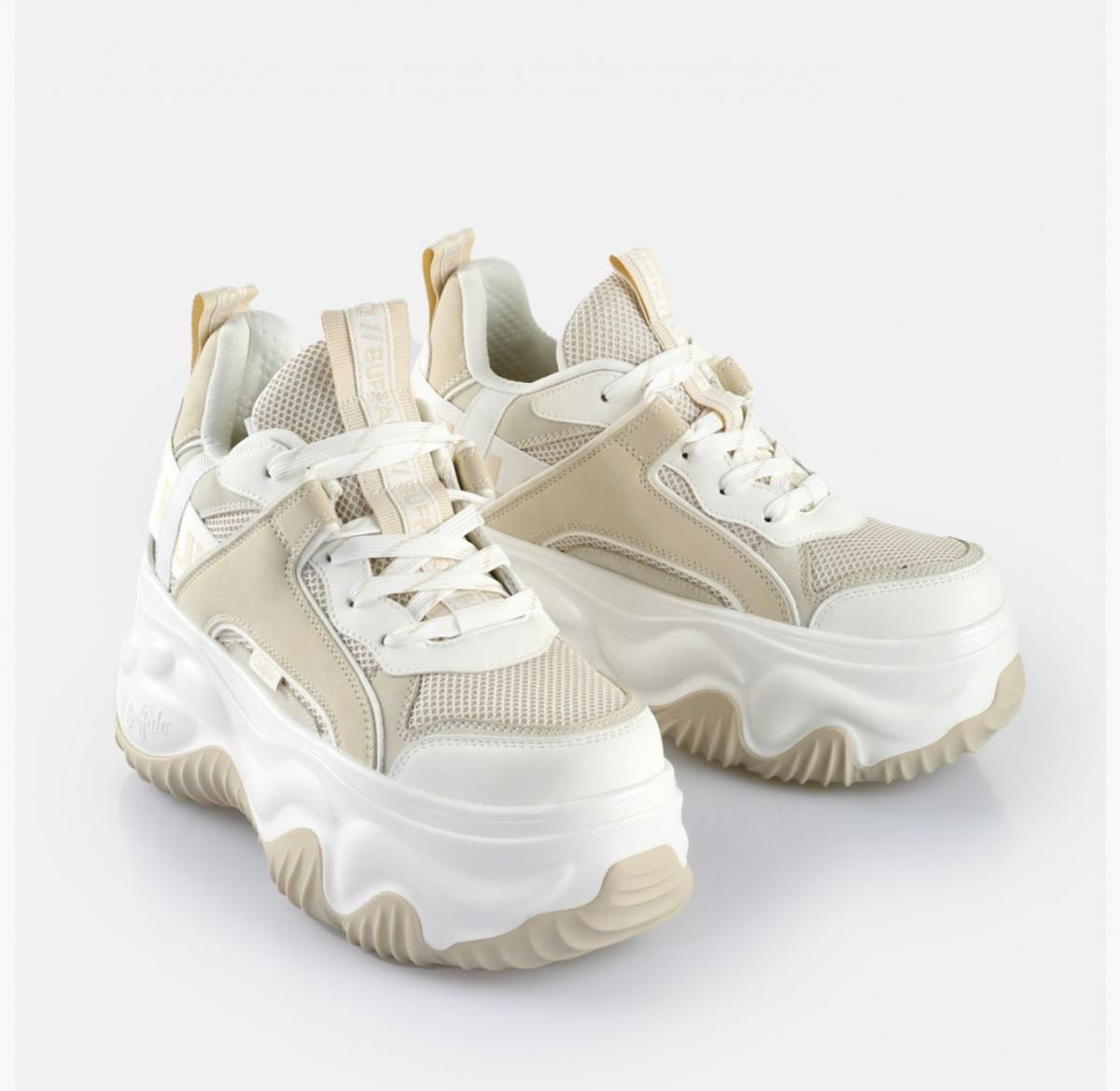 버팔로 플랫폼 청키 스니커즈 베이지 메쉬 메모리폼 02311907 BEIGE - 상세 이미지 3