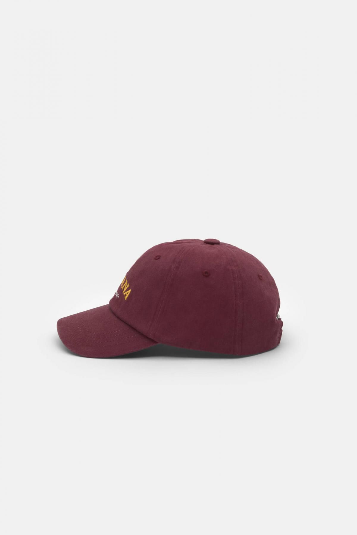 풀앤베어 버건디 인디애나 레터링 코튼 캡모자 7930/324 MAROON - 상세 이미지 4
