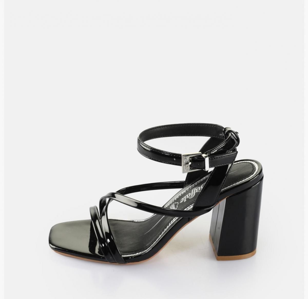 버팔로 스트랩 블랙 메모리폼 샌들 Charlotte MSS 02386601 SCHWARZ - 메인 이미지