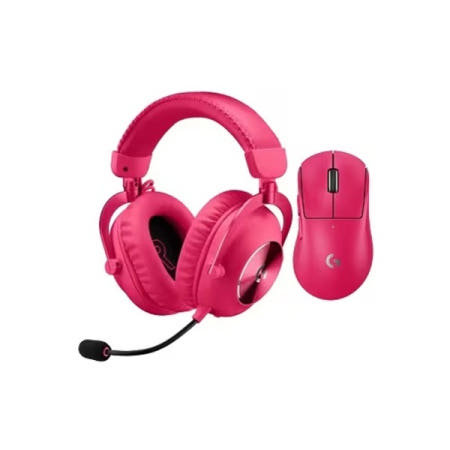 로지텍코리아 G PRO X SUPERLIGHT 2 DEX + PRO X 2 무선 마우스 헤드셋 세트 핑크