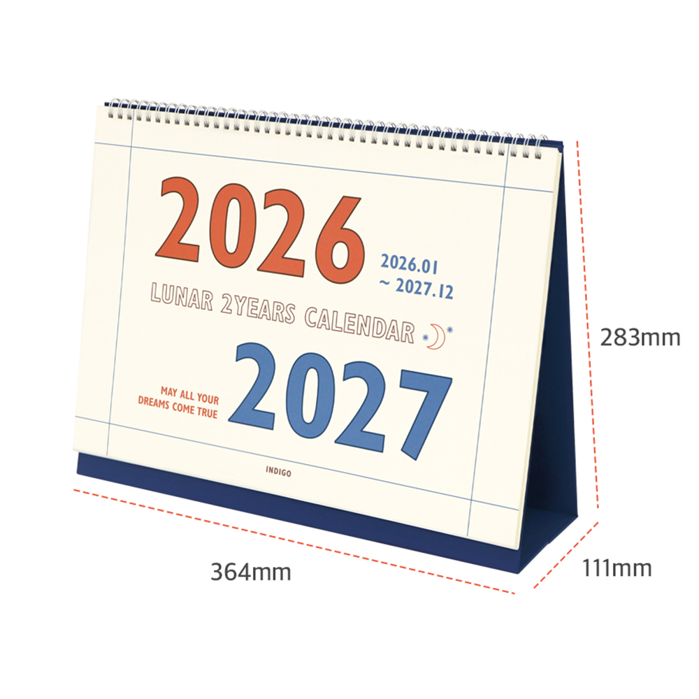 2026 2027 대형 탁상달력 26년 27년 음력 큰 책상달력 스케줄 데스크 캘린더 - 상세 이미지 2