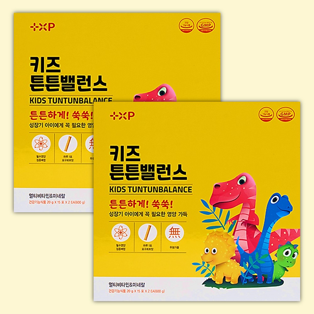 키즈 튼튼 어린이 밸런스 액상 종합 멀티 비타민 아이 유아 미네랄 영양제 30포, 2개 - 상품 이미지