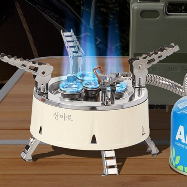 고화력 캠핑 가스 버너 강염 캠핑 스토브 휴대용 백패킹 미니