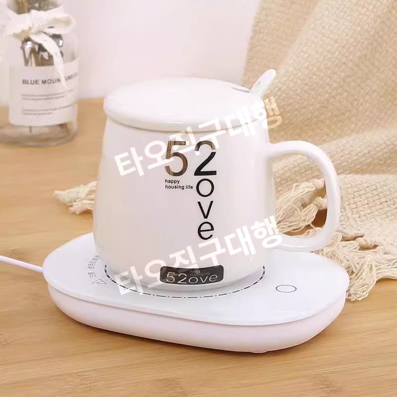 가열머그컵 온도 워머 온열 미니 머그워머 사무실 인덕션 머그잔 컵 머그 컵워머 - 상품 이미지