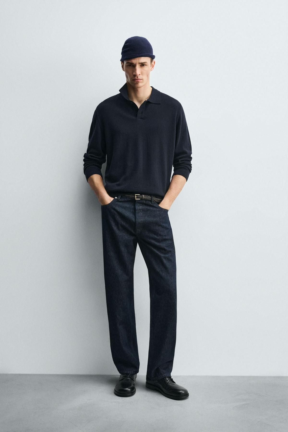 자라 스트레이트핏 데님 미드라이즈 남성 청바지 1300/401 NAVY BLUE - 상세 이미지 2