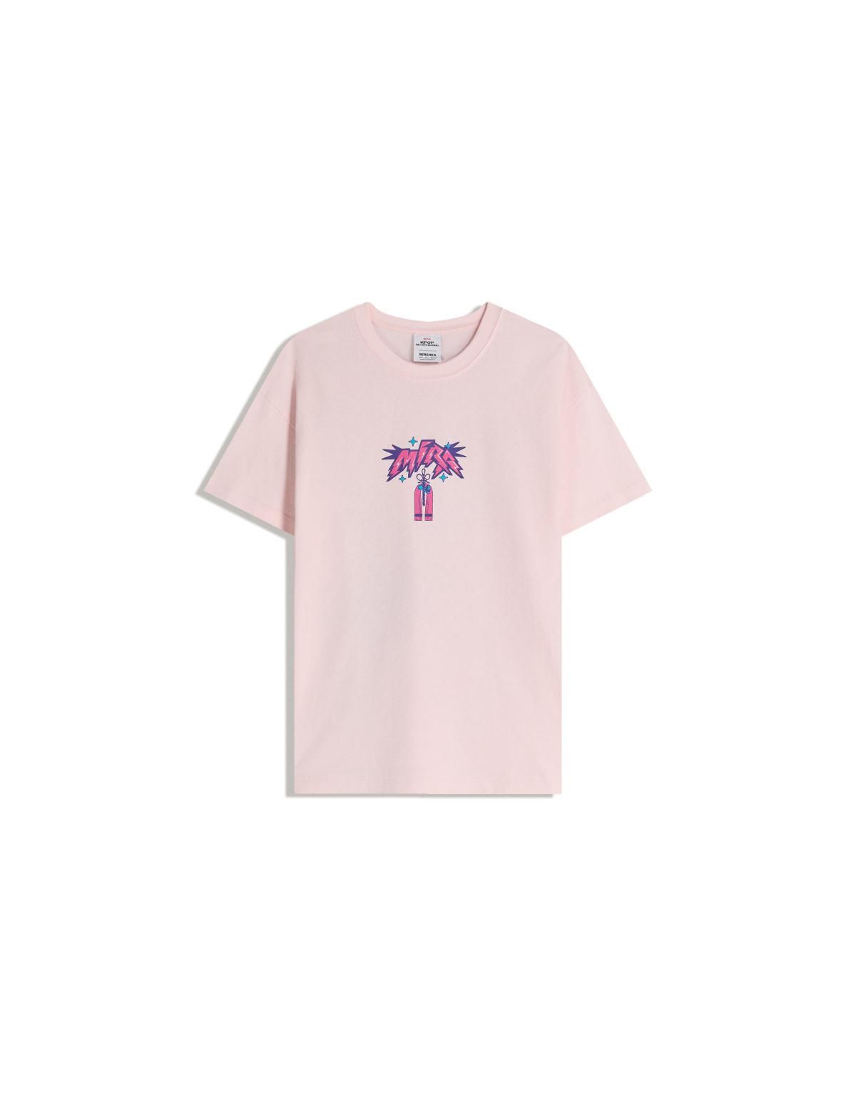 버쉬카 K팝 데몬헌터스 프린트 반팔 티셔츠 0877/256 PINK - 상세 이미지 3
