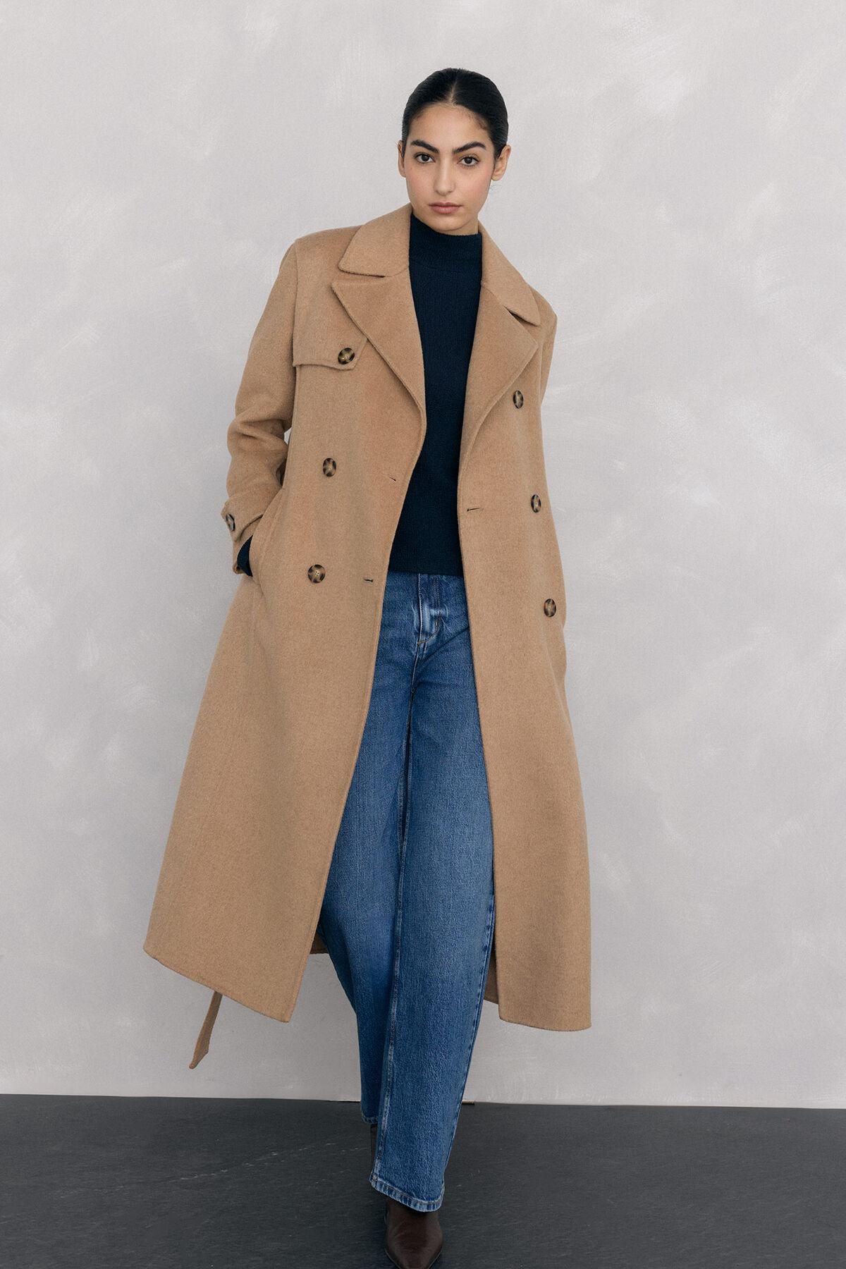 페드로 델 이에로 네이비 하이넥 텍스처 긴팔 티셔츠 8622527 AZUL - 상세 이미지 2