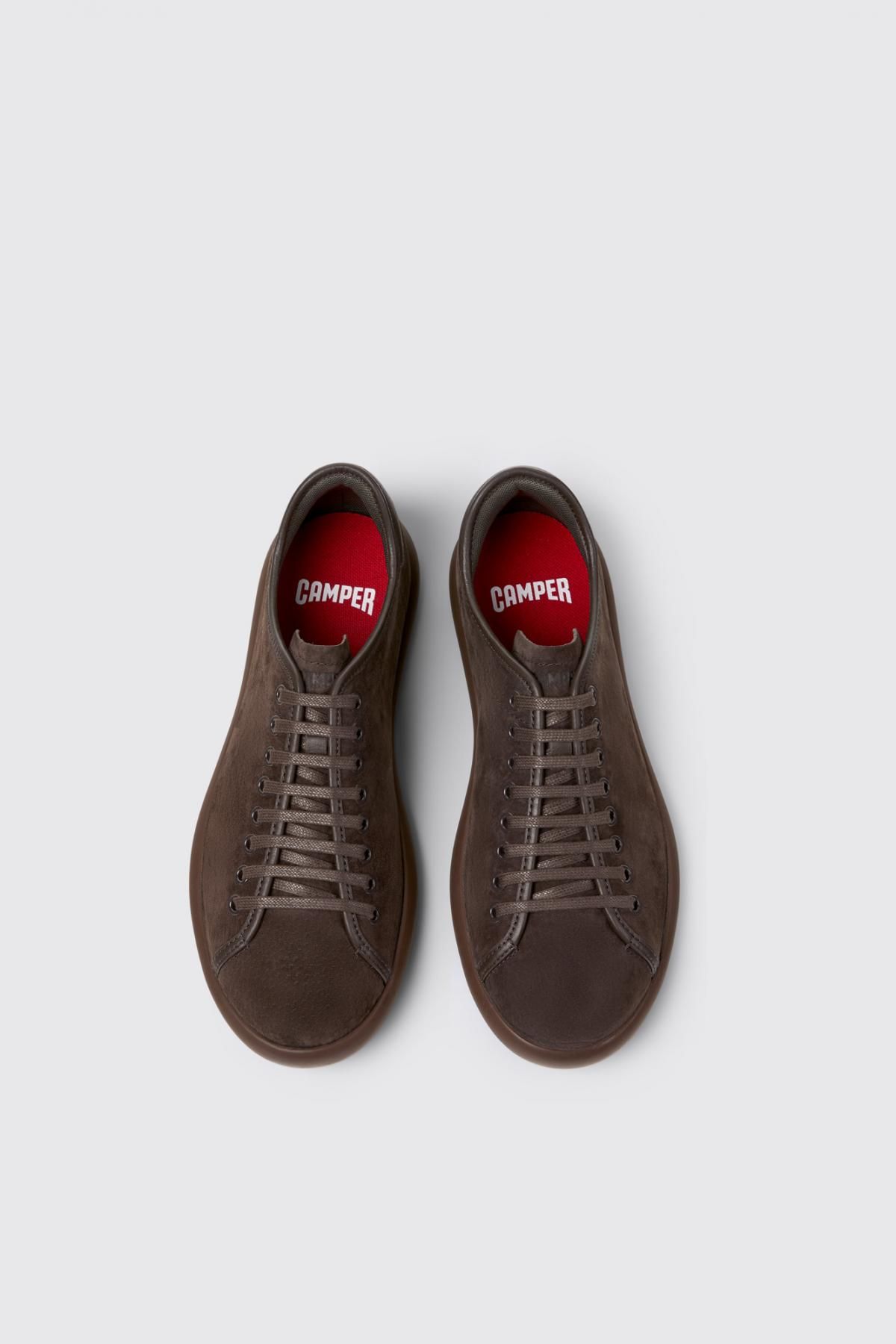 캠퍼 브라운 누벅 스니커즈 Pelotas Soller K100974-018 BROWN - 상세 이미지 4