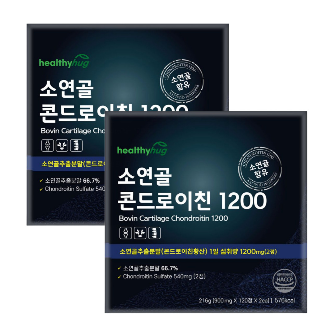 헬씨허그 소연골 콘드로이친 1200 4개월분 세트 240정, 2개 - 상품 이미지