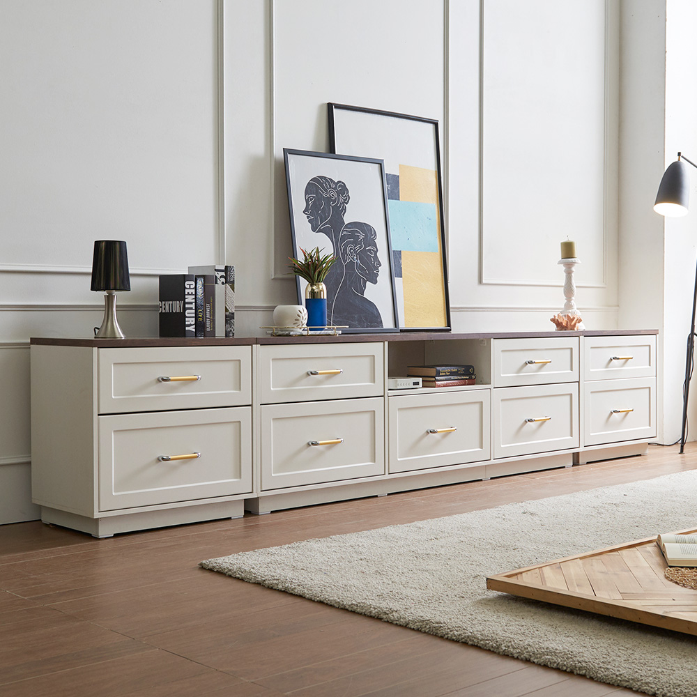 장인가구 엘브W 3000 높은 거실장