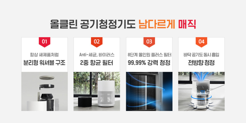 올클린 공기청정기 (15평) 상세 이미지 1