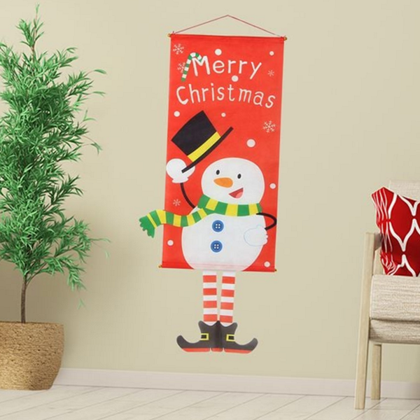눈사람 크리스마스 벽걸이 펠트 벽걸이 북유럽 홈데코 창문 장식